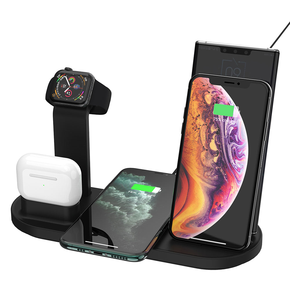 Amper 5-in-1 Dock and Wireless Charger for smartphone, iPhone, Apple Watch, AirPods - Amper HQ