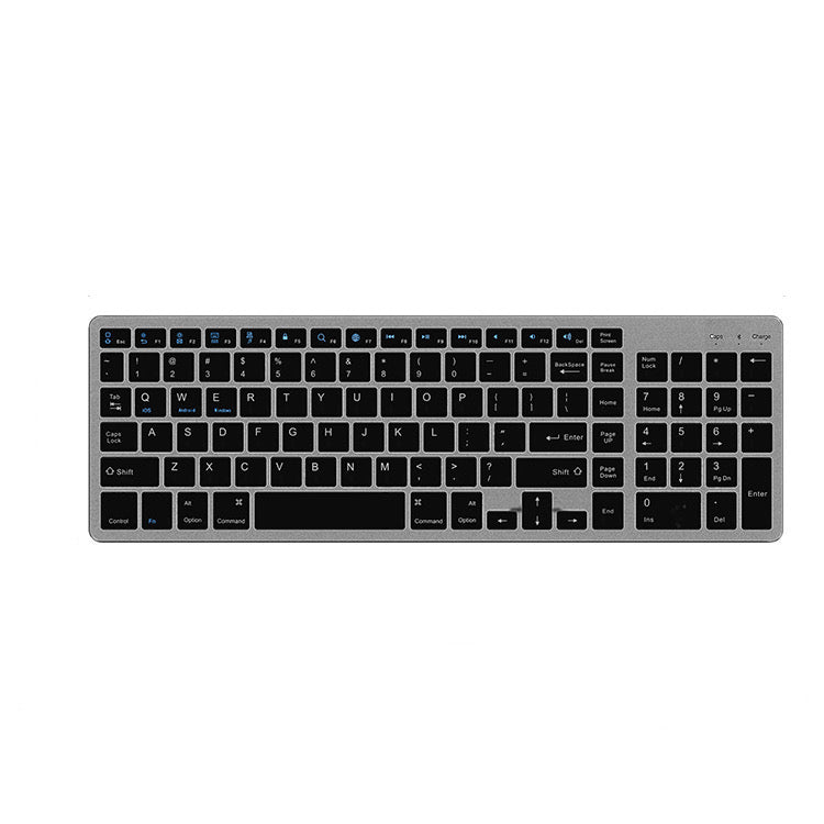 Amper Alloy-Look Compact Rechargeable Bluetooth Keyboard For Windows and Mac OS - Amper HQ