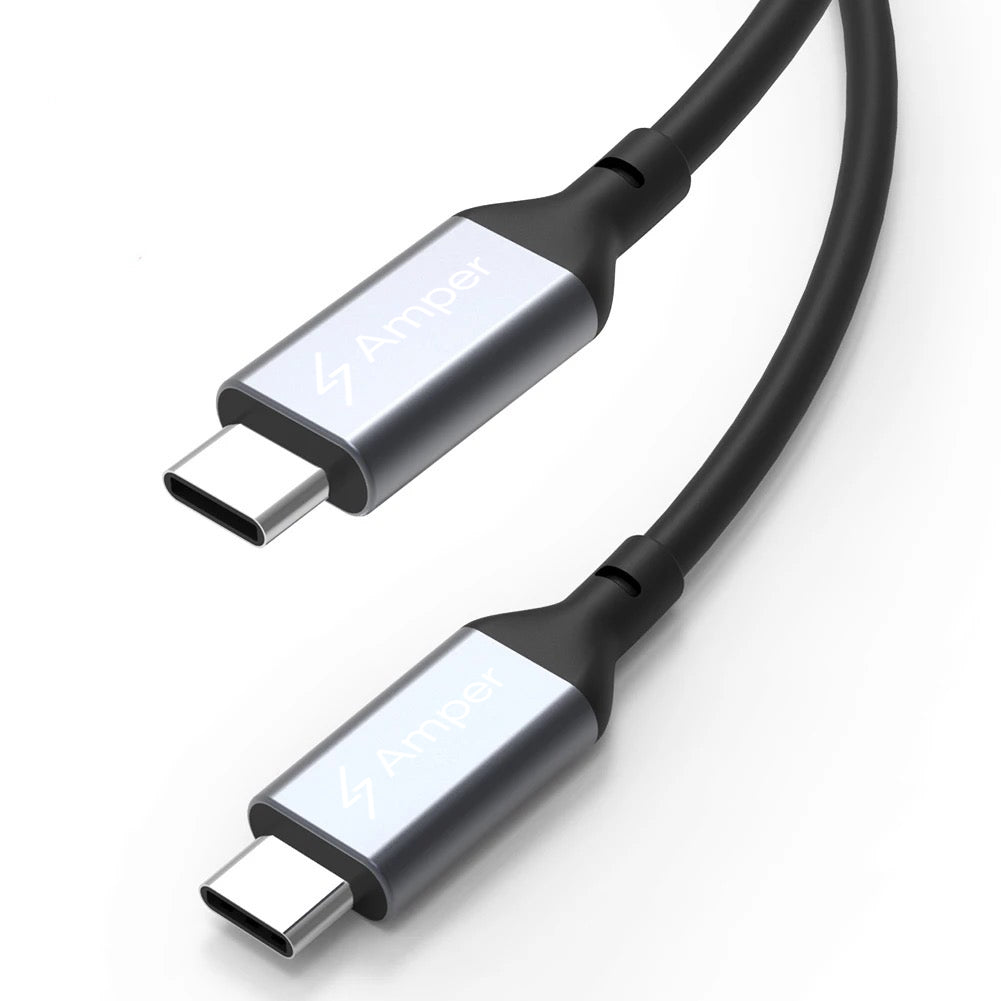 Amper 1 Metre Type-C To Type-C Ultra Fast Charge Cable (100 Watts USB-C PD Capable) - Amper HQ