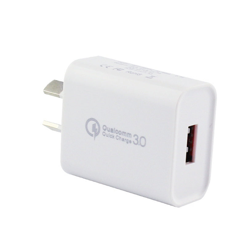 18W QC3.0 Qualcomm Quick Charger for fast iPhone iPad & Android Charging - Amper HQ