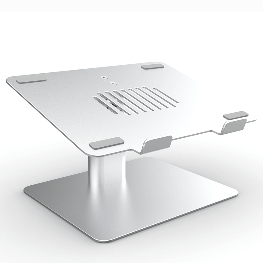 Amper Pro Adjustable Aluminium Laptop Stand - Silver